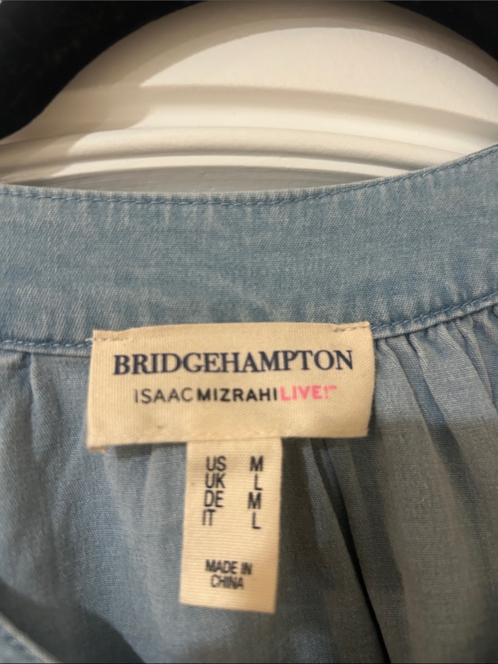 Isaac Mizrahi Light Blue Zip-Front Denim Jacket - Picture 4 of 5